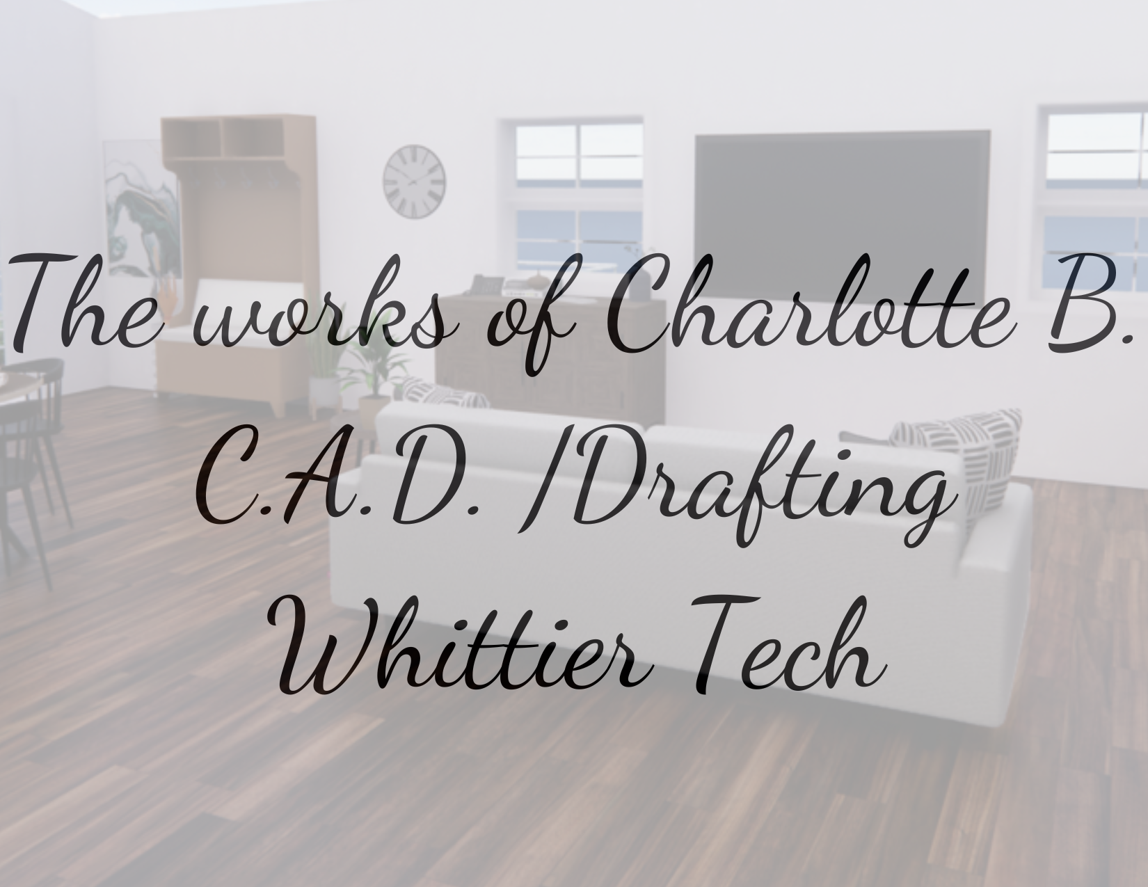 Community Project by Student, Charlotte B. of Whittier Tech.